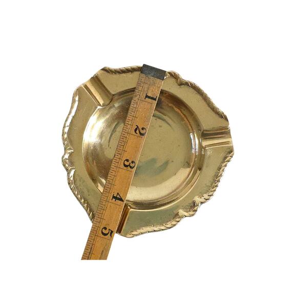 Vintage Brass Foundry Ashtray Trinket Dish - Picture 4 of 11